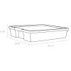 12x12 Stack & Store Box, Assorted Colors, Case of 5