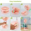 USB Rechargeable Portable Folding Desk Table Fan Quiet Telescopic Standing Floor Fan
