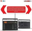 5 Core Portable Radio AM/FM Classic Vintage Battery Operated Radio Retro Transistor Best Reception Antenna Sound 3 Band Indoor and Outdoor Radio T-291