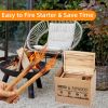 15 Lbs Fatwood Fire Starter Sticks in Gift Box , 100% Natural Kindling, Pine Firewood Firestarter for Campfire, Stove, Fireplace, Bonfires, Grill