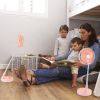USB Rechargeable Portable Folding Desk Table Fan Quiet Telescopic Standing Floor Fan