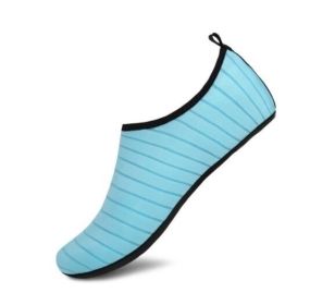 Unisex Quick-Dry Aqua Yoga Socks Slip on Sneakers (Color: Blue, size: 7.5)