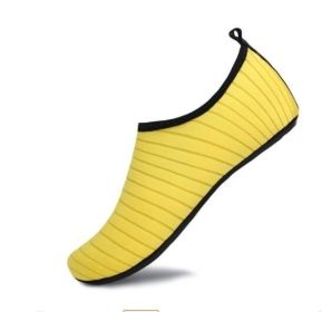 Unisex Quick-Dry Aqua Yoga Socks Slip on Sneakers (Color: Yellow, size: 9)