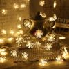 Led Christmas Holiday Decorative Lights Santa Claus Snowman Lights String Solar Lights