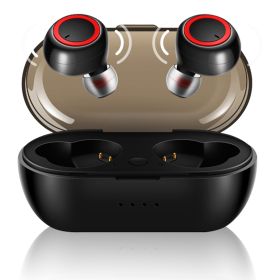 5 Core Premium Ear Buds High Performance TWS Wireless Bluetooth Earbuds Black iPhone/Android Support - EP01 (Color: Black)