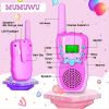 2pcs/pack Kids Walkie Talkie 22 Channel Bidirectional Wireless Radio Toy With Backlight LCD Flashlight For Outdoor; Camping; 3km Range Hiking