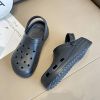 Women's Platform Hollow Out Clogs; Supper Soft Solid Color Lightweight Slippers; Indoor Outdoor Sandals; crocs