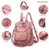 Leather Backpack Purse for Women Vintage Fashion Travel Backpack Shoulder Bag