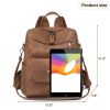 Leather Backpack Purse for Women Vintage Fashion Travel Backpack Shoulder Bag