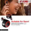 5 Core Premium Ear Buds High Performance TWS Wireless Bluetooth Earbuds Black iPhone/Android Support - EP01