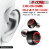 5 Core Premium Ear Buds High Performance TWS Wireless Bluetooth Earbuds Black iPhone/Android Support - EP01